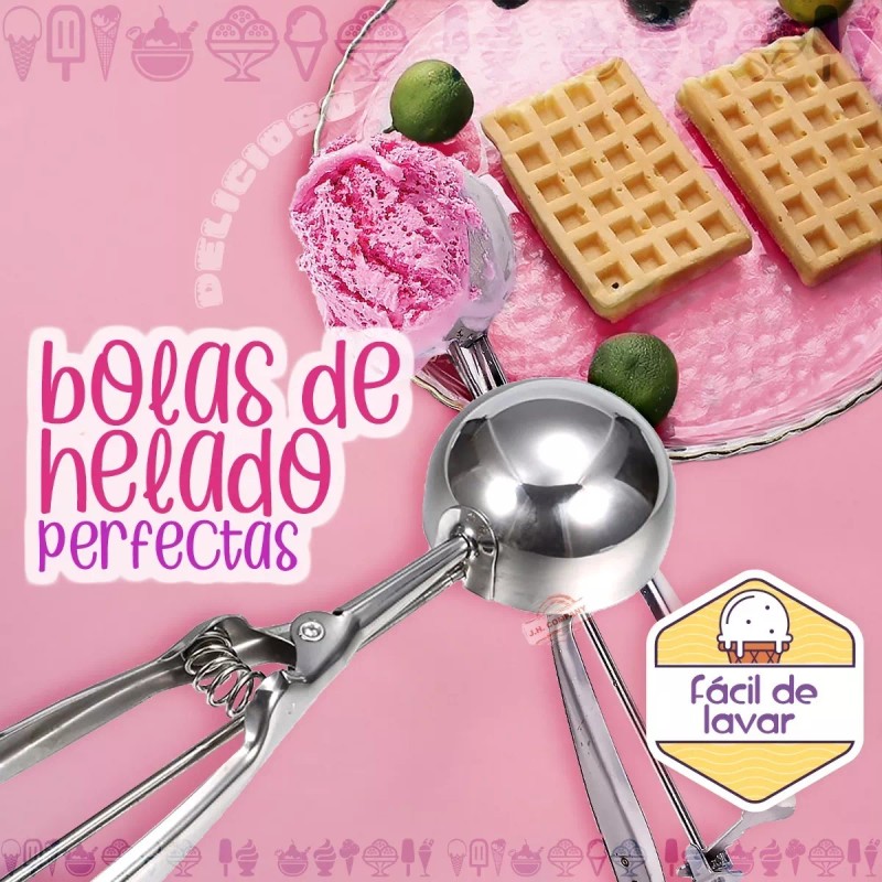 J.H. Company Cuchara Para Bolas Helado Nieve Despachador Porcionador 8362