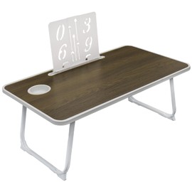 [28' x 16'] Extra Large Foldable Laptop Table for Bed, Floor Desk - Great for Eating, Study, Computer Use & Writing (Brown)