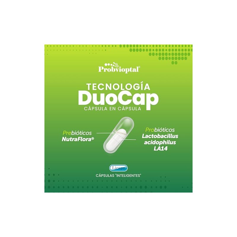 Bomuca - Probvioptal 30 Cápsulas, Probióticos y Prebióticos, 14,000 millones