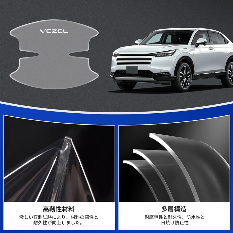 LUTU Door Handle Protector Parts, Compatible with All Series VEZEL,