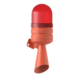 MESAN Brand Xenon Strobe Double Flasher Warning Beacon With 2 Tone Loud High Volume Alarm Siren Sounder IP 65 Protection Rate Different Voltage Options (24VAC/DC)