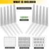 KOOLPUG Shelf Brackets with Screws and Mini Spirit Level, 10