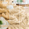 Wokceer Cheesecloth Table Runner Sand 10FT Boho Gauze Christmas Cheese