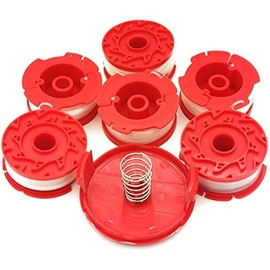 Weed Eater String for Craftsman CMZST0653 CMZST065,0.065" 30Ft String Trimmer Line,20V Electric Weed Wacker String Trimmer Spool(6 Spool,1 Spring,1 Cap CMZST120SC)