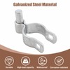 Chain Link Fence Gate Post Hinges - Heavy Duty Galvanized
