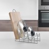 Metaltex Lido Topfdeckelhalter, Metall, Silber, 14 x 16 x 28