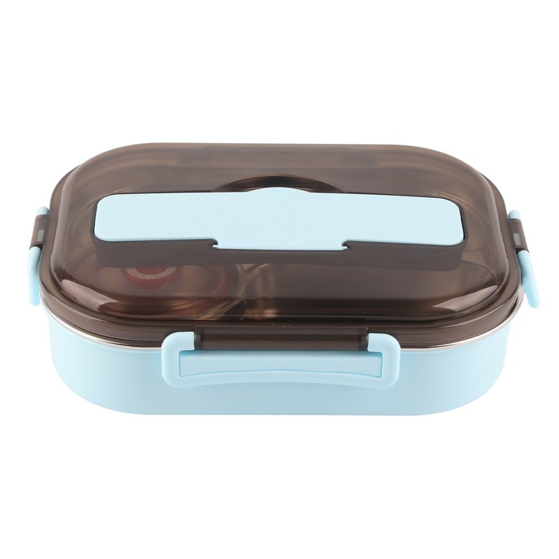 Stainless Steel Lunch Box Food Grade Safe 4 Compartments Portable