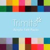 Trimits Craft Felt,Teal,Teal,10 Pack