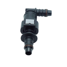 CDQBWKJGFJ 9.89 mm Fuel Line Quick Release Connector to Hose ID 8 mm 5/16" SAE Nylon Barb Elbow 90 Degree Fitting