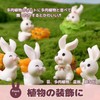 WATASHINO Rabbit Figurine Animal Figure Rabbit Miniature Carrot Terrarium Succulent