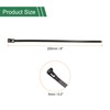 HARFINGTON 150pcs Reusable Cable Zip Ties, Plastic Nylon Ties Wraps,