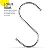 S Hooks for Hanging Clothes, (30 Pack) Stainless Steel S