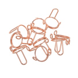 WOONEKY Adjustable Fingernail Rings Pcs Metal Nail Rings Extension Nails Tips Decorations Removable French Manicure Wraps