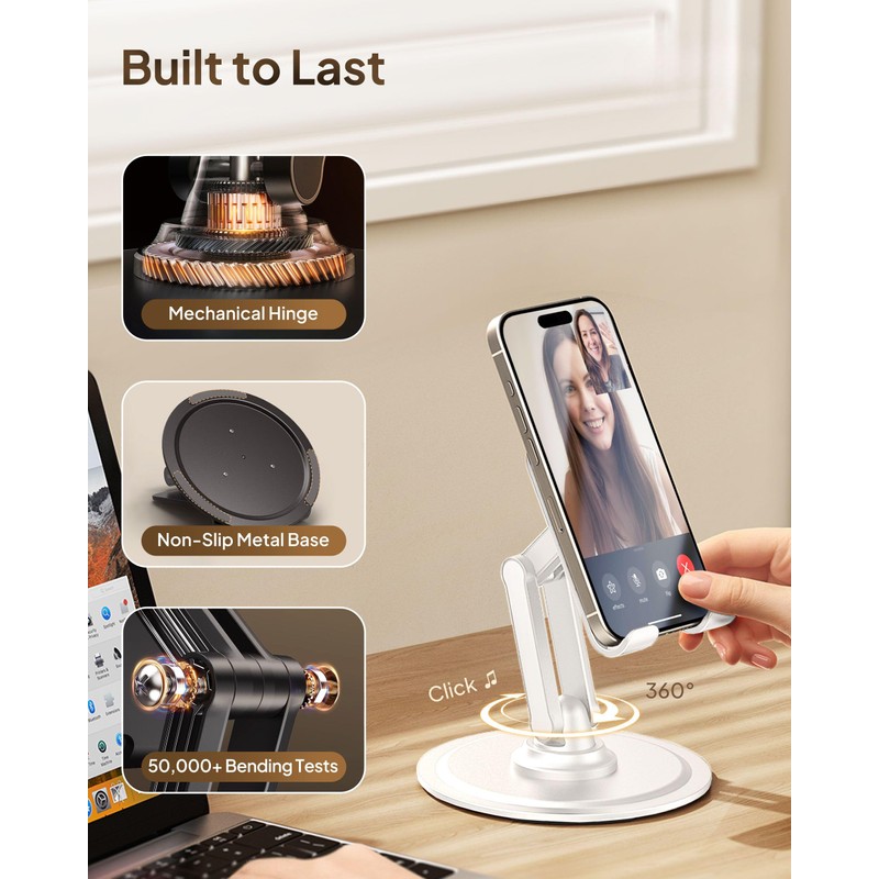 COOPER 360° Stand, Rotating Cell Phone Stand for Desk |