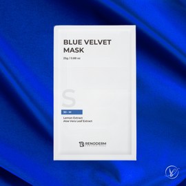 Lenoderm Blue Velvet Bio Cellulose Mask Pack / 레노덤 블루벨벳 바이오셀룰로오스 마스크팩