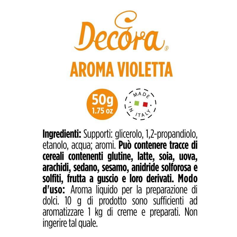 Decora Aroma di Violetta, 1 Confezione da 50 gr