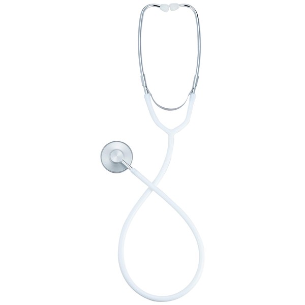NAVIS Stethoscope Nursing Scope, Outer Spring Type, Single, White /