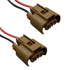 Pair of Headlight Bulb Socket Repair Connector Adaptors Plug Wire HB4 9005 For Toyota HIR2