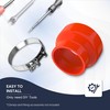 Straight Reducer Silicone Hose - 3" ID to 4" ID,