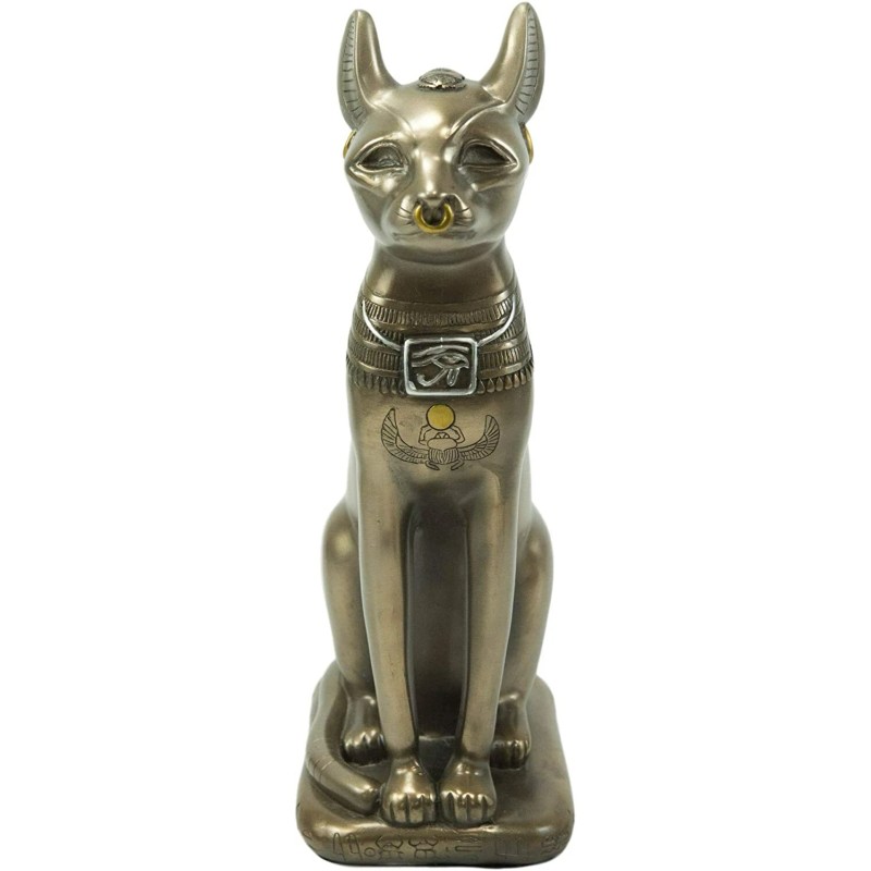 Ancient Egyptian Goddess Deity Bastet Large 11.5"H Figurine Ubasti Bast