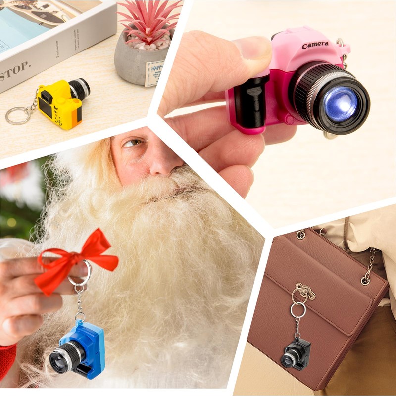 Assho LED Camera Design Keychains with sound flashlight Cartoon child