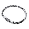 kuzzoi 925 Sterling Silver Round Byzantine Bracelet for Men, length