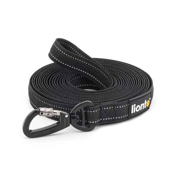 lionto Recall Lead for Dogs, 20 m, Rubberised Lead with