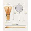 Joiish Traditional Matcha Starter Set, Bamboo Whisk (Chasen), Scoop (Chashaku),