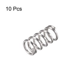 TA-VIGOR 10Pcs Extended Compressed Spring, 12mm OD,1.6mm Wire Size,25mm Length Durable Stainless Steel Small Dual Hook Tension Spring for Furniture Screen Doors Repair Projects