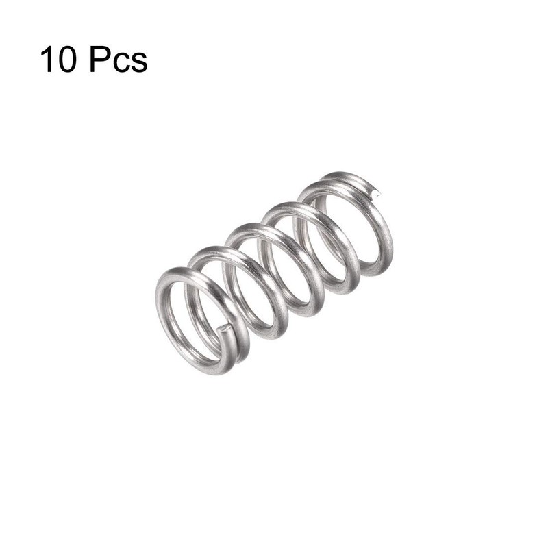 TA-VIGOR 10Pcs Extended Compressed Spring, 12mm OD,1.6mm Wire Size,25mm Length