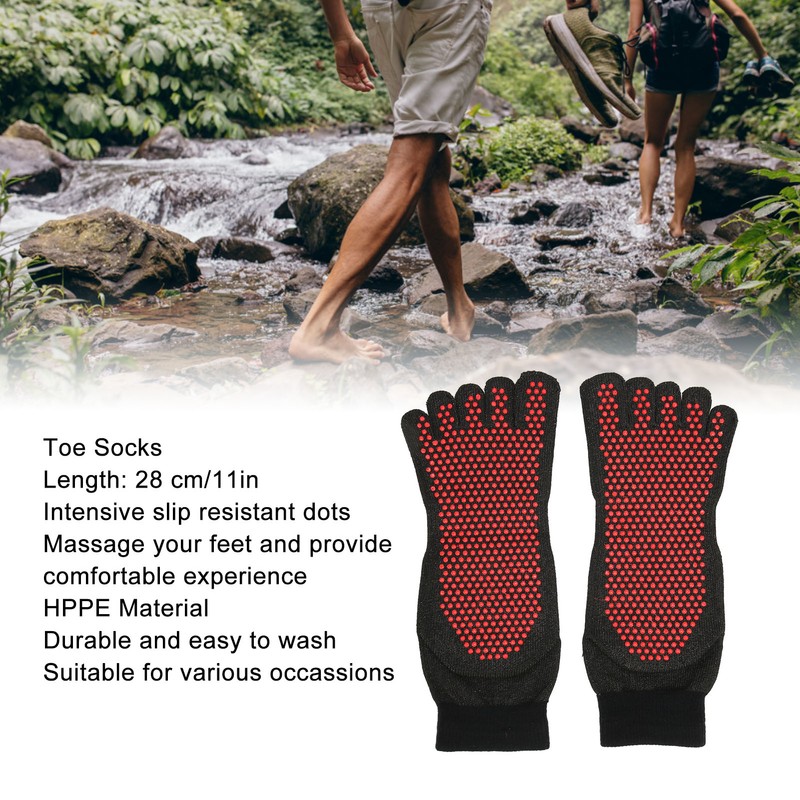 Level 5 Cut Protection Toe Socks Skid Resistant 5 Finger