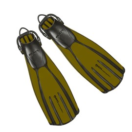 Mares Unisex Adults Avanti Quattro + Diving Fins - Durable Efficient Versatile Open-Heel Scuba Fins with Four-Channel Design & Bungee Strap, Olive, Regular