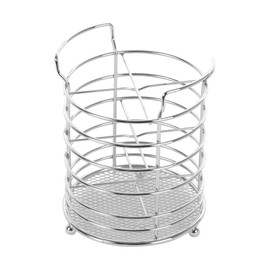 APOLLO THE HOUSEWARES BRAND Cutlery Holder, Organiser for Cutlery and Utensils, Kitchen Storage, Size: 15x11x11cm, Chrome