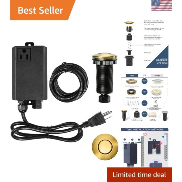 Single Outlet Power Module Air Switch Kit - Easy Installation