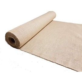 Luxury FINE Woven Hessian Jute 100cm Wide 10oz 320gsm ~ Burlap Natural Craft Upholstery Sack Cloth (Half Metre)