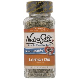 NutraSalt Lemon Dill, 3-Ounce Containers (Pack of 6)