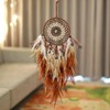 Donko Brown Feather Dream Catcher Wall Decor