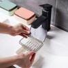 2Pcs Plastic Soap Holder with Drain Tray and lid,Removable Bar