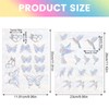 38Pcs Bird Anti-Collision Window Stickers, 3 Sheets Static Cling Rainbow