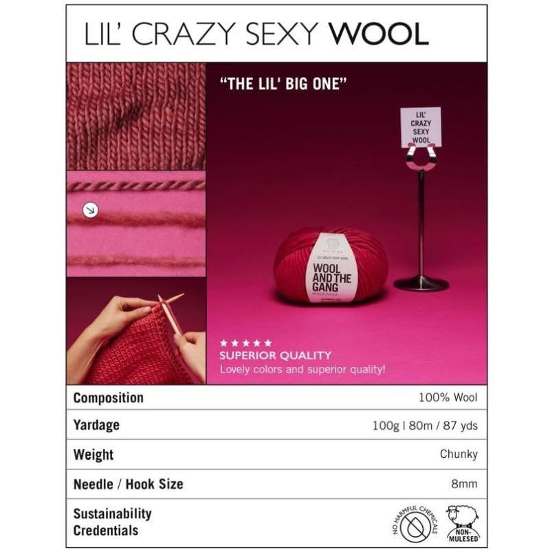 Wool and the Gang, Lil' Crazy Sexy Eucalyptus Green Wool