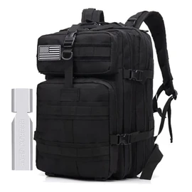 Camping Hiking Backpacks 45L MOLLE Large Tactical Backpack for Outdoor Hiking Camping Trekking Hunting,Black