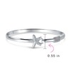 Bling Jewelry 925 Silver Nautical Starfish Bangle Bracelet 7.5in