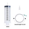 Gobesty Large Syringe with Hose, 550 ml Industrial Syringe, Plastic