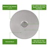 Waterwood Round Doorbell in Silver 1/8" Thick Grade 304 Stainless