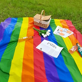 flyorigin Tablecloth Tablecloth, Ideal for Birthday Parties, Carnival, Baby Shower, Theme Parties, Spa Parties, Disposable, Rectangular, Waterproof Plastic Tablecloth 137 x 274 cm