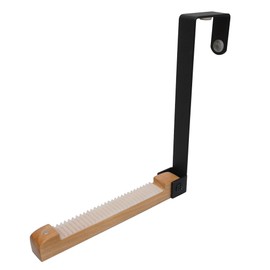 Fine FIN-1080BK Folding Door Hook Hanger, WWW, Foldable, Compact, Door Hanging, Storage, Clothes Drying, Indoor Clothes Drying, Convenient Goods, Black