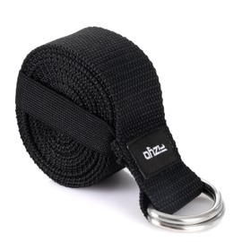 Fizyo Baumwoll-Gürtel für Yoga, Pilates Fitness, Verstellbar mit Metallschnalle D, 100% Baumwolle, Lang 240cm, Ideal zum Anziehen und Halten von Positionen, für Anfänger und Fortgeschrittene