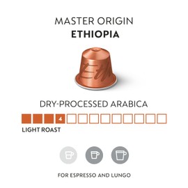 Nespresso Original, Ethiopia Master Origin, 50-Count Coffee Pods