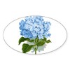CafePress Blue Hydrangea Flowers Sticker Oval Car Bumper Sticker