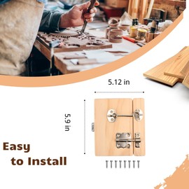 Wooden Busy Board DIY Parts - Wooden Door Set-Sensory Board Parts -Wooden Activity PartsMontessori Educational Items-Sensory Wall Materials